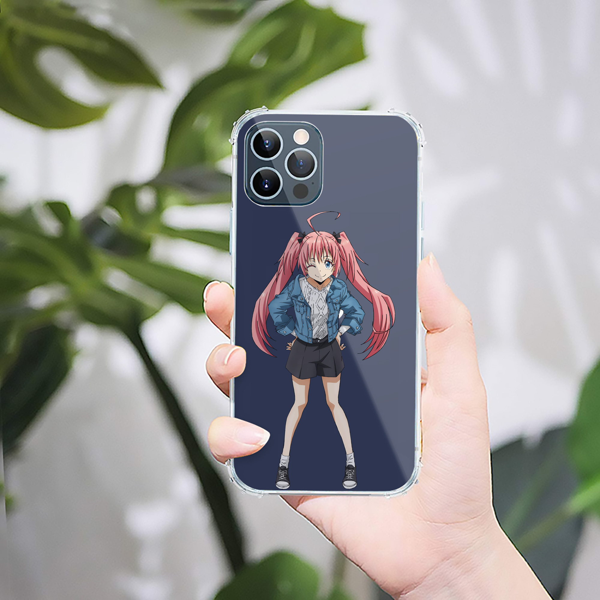 （画像用） 転スラ Regarding Reincarnated to Slime 【iPhone 12シリーズ対応】透明スマホケース（クリアソフトケース）